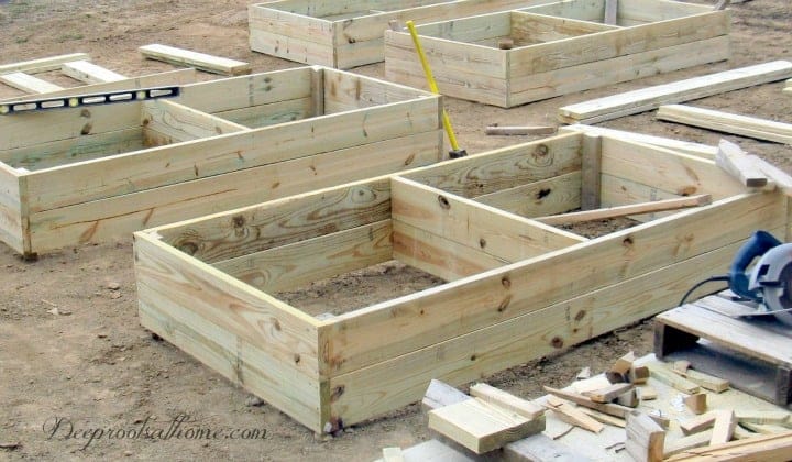 raised garden boxes 4'x8'