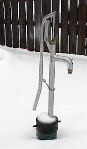 Fresh Water Without Electricity - Bison Hand Pump. off grid, non-electric water source