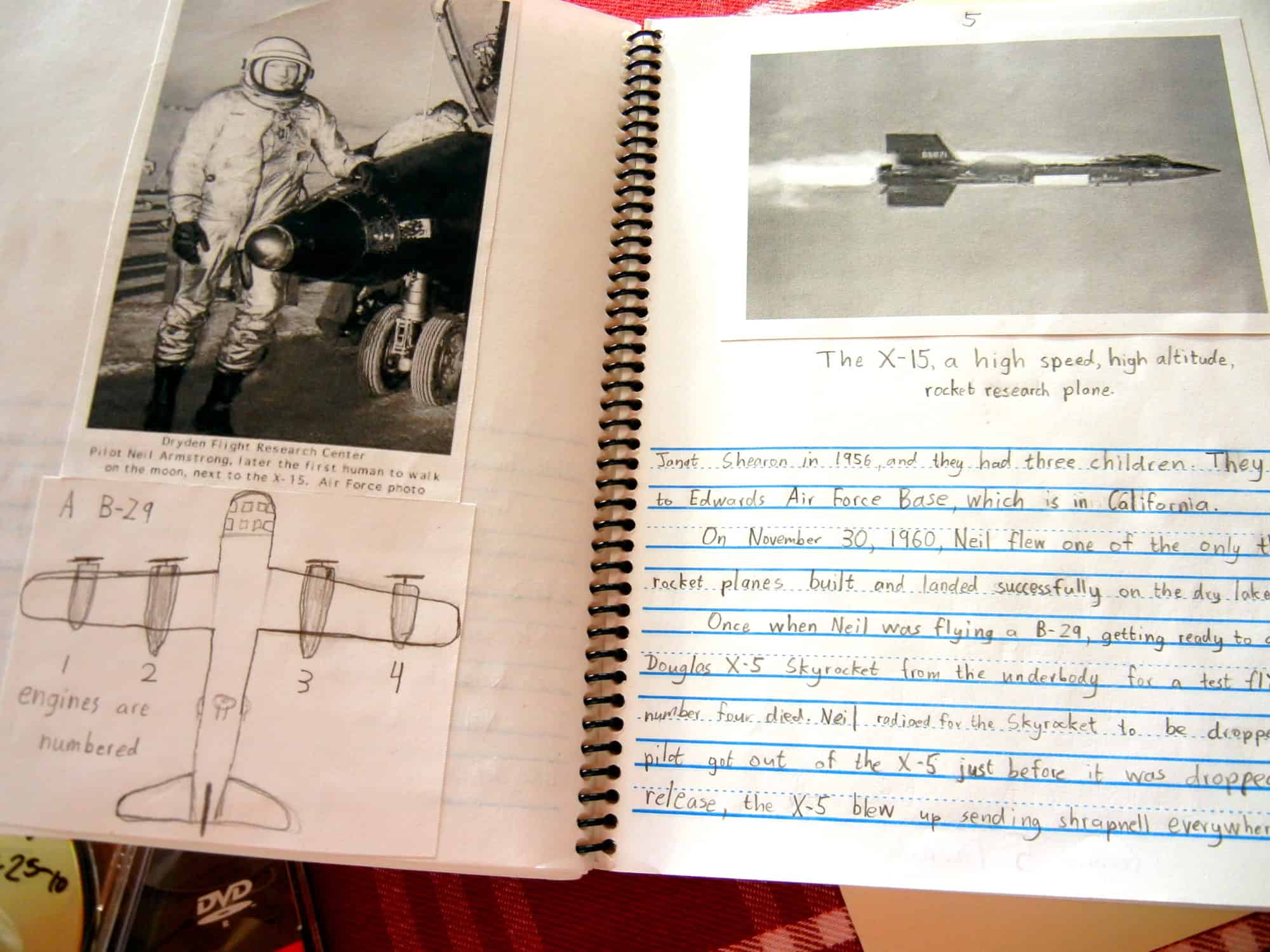 Journaling and writing project about astronauts and rockets. 