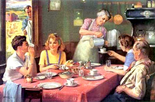 Family Mealtime: Lost Ingredient For Civilizing Children laughing together