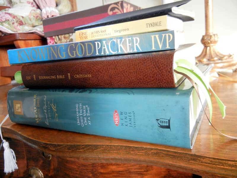  Bible, and J.I Packer's book Knowing God
