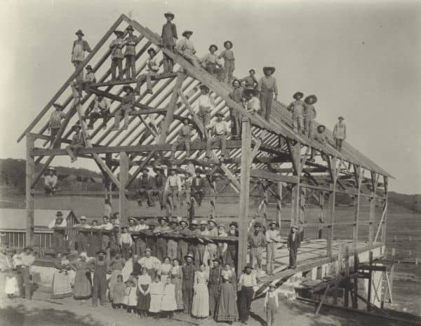 Longing for The Good Ol' Days: When Life Was Simpler barn raising