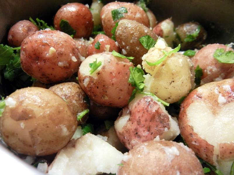 spring red skinned taters