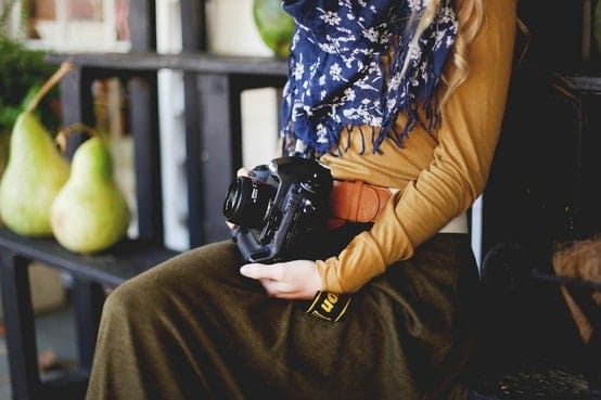 Mix-N-Match Feminine Style With a Sense of Fun and Color. women with camera