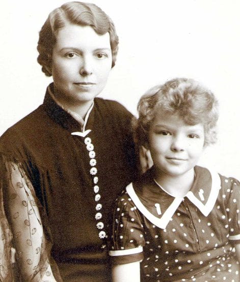 Nana and Mom, 1930