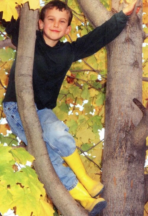 Moldable Boys: Raise Them to be Competent, Hard-Working & Masculine. My son climbing high in a tree