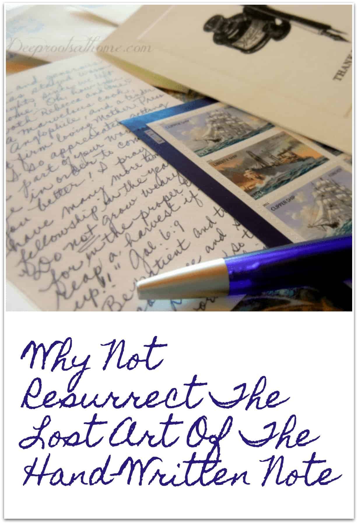 Why Not Resurrect The Lost Art Of The Hand-Written Note, writing a note to mom and dad