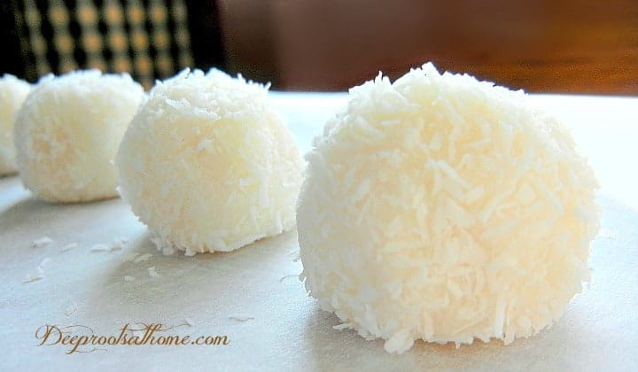 Coconut Snowballs: A Festive Confection: Ketogenic No Cook, Raw, Quick. Little coconut snowballs melt in your mouth.