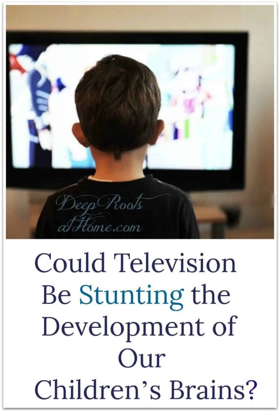 Television: Stunting the Development of Our Children’s Brains. A kid watching TV