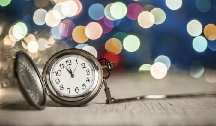 21 Scriptures To Pray & Meditate On For A Fruitful New Year. A pocket watch and bokeh