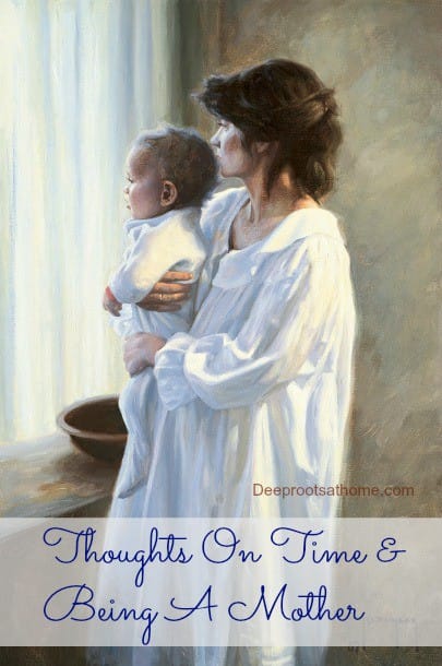Thoughts On Time and Being A Mother. Thomas Kincaid painting