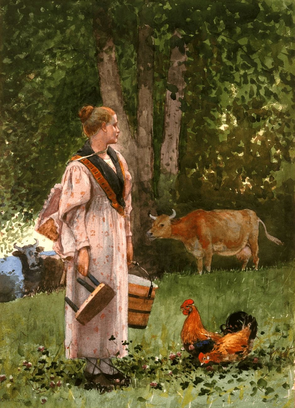  The Milk Maid, Winslow Homer