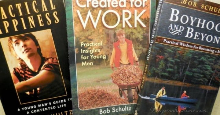 Book Resources for Raising Boys Headed to Manhood. Bob Schultz books