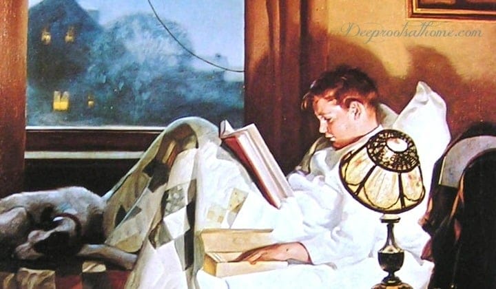 Character-Building Book Resources For Raising Boys, 'Crackers in Bed' - a painting by Norman Rockwell