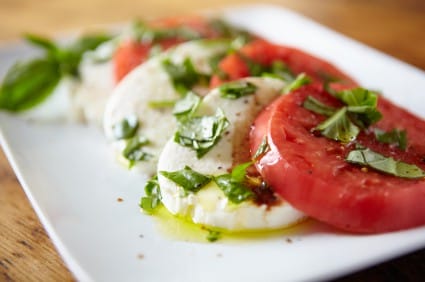  Tomatoes pair well with basil and olive oil