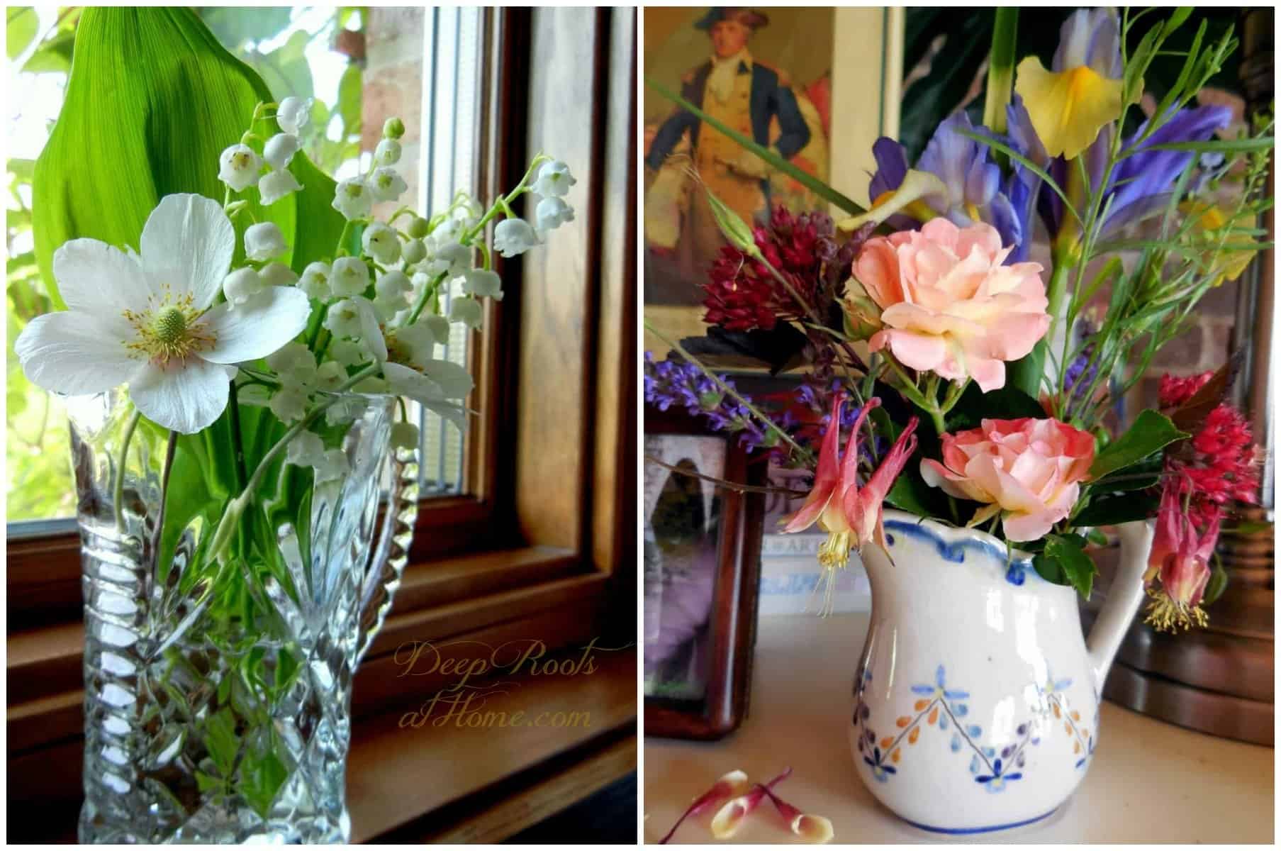 lily of the valley and mixed bouquet