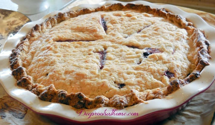 Aroniaberry Love & 6 Recipes: Cookies, Bars, Pie & More. A beautiful aroniaberry pie, fresh out of the oven.