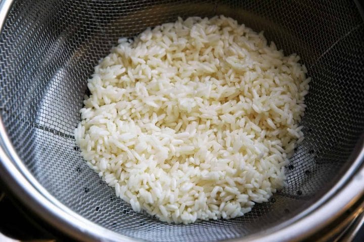 washing rice