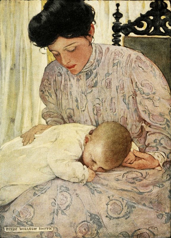 The Power Of A Rocking Mother - Mothers Rock! jessie willcox smith, painting
