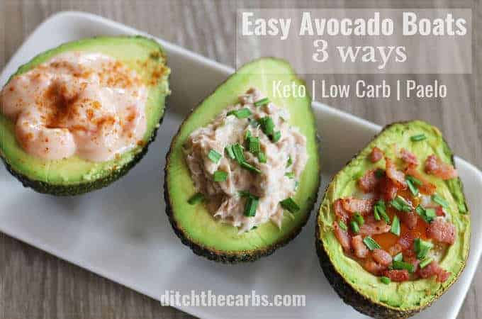 Avocados: Fabulous Ketogenic Recipes & 19 Health Benefits Avocados: Fabulous Ketogenic Recipes & 19 Health Benefits, avocado boats, 3 versions