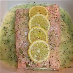 salmon with lemon and dill