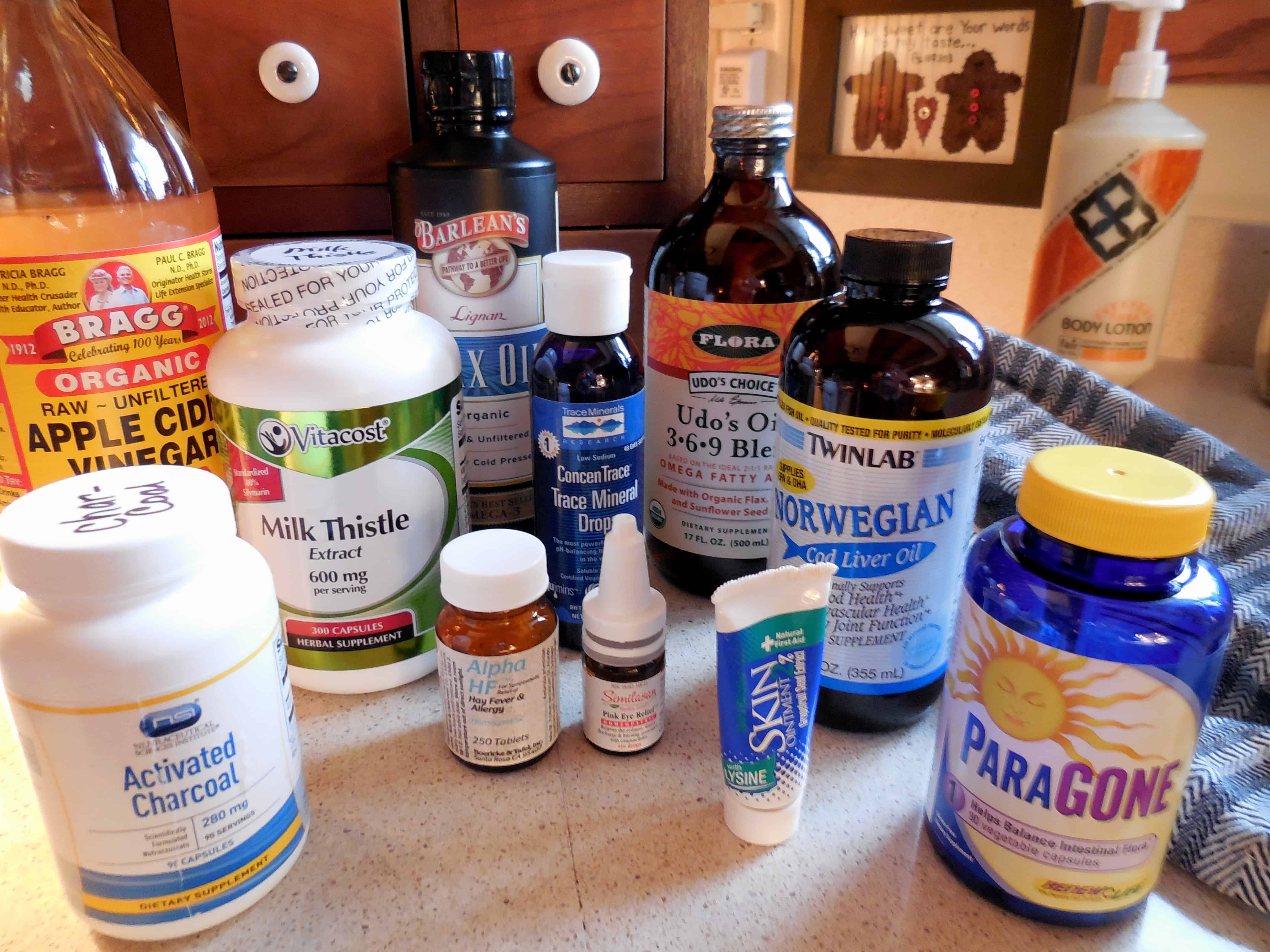 Complete Guide To A No-Side-Effect Medicine Cabinet. A variety of supplements and remedies