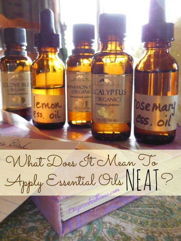 What Does It Mean To Apply Essential Oils Neat? Essential Oils of Thieves blend