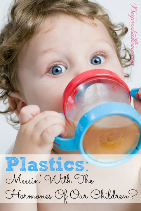 Plastics Messin' With The Hormones Of Our Children? child with sippy cup