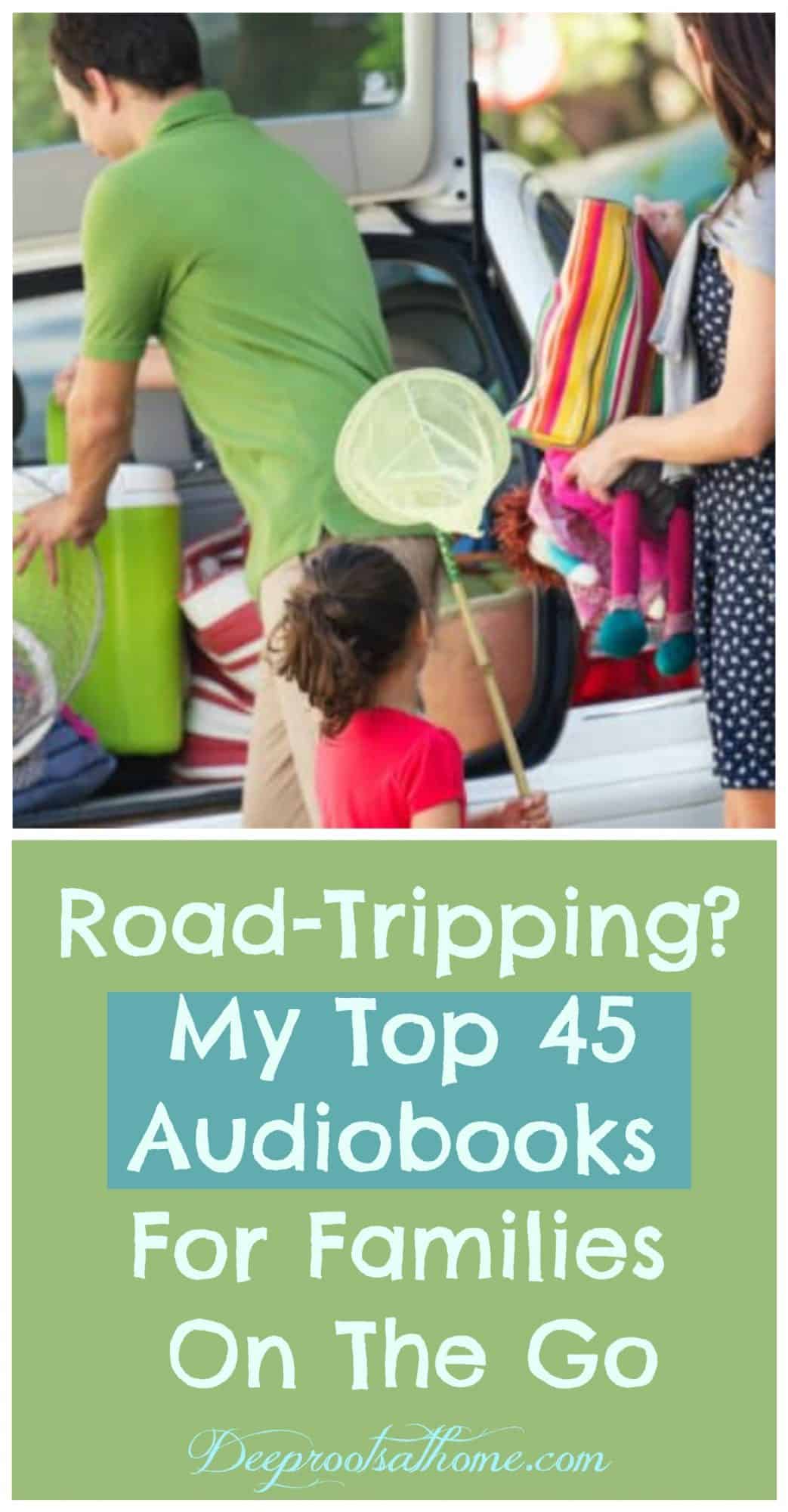 Road-Tripping This Summer? Winning Audiobooks For Families, family packing car for road trip