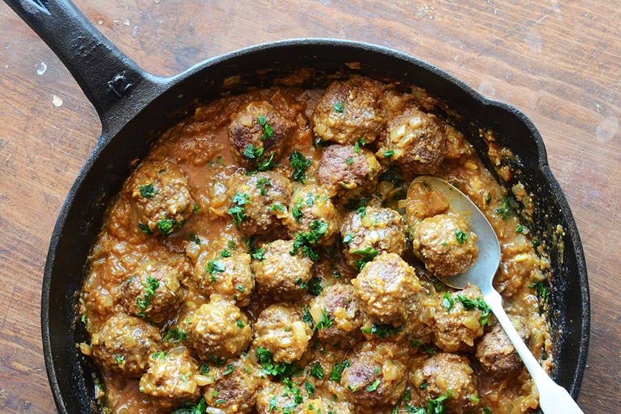 How To Make {& Use} Highly Bioavailable Turmeric Golden Paste, Lamb Meatballs, Spicy-Curry with golden paste added