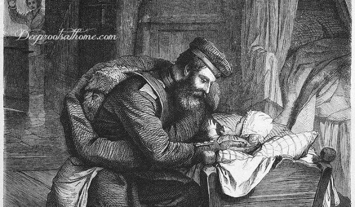 Are Our Men Really At Home? Some Definitely Are. But Some Are Not. A daddy greeting his child in the cradle