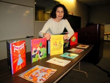 What Awaits In Public Schools Thru Children's Books. Leslea Newman books promoting her book, Heather Has Two Mommies, 