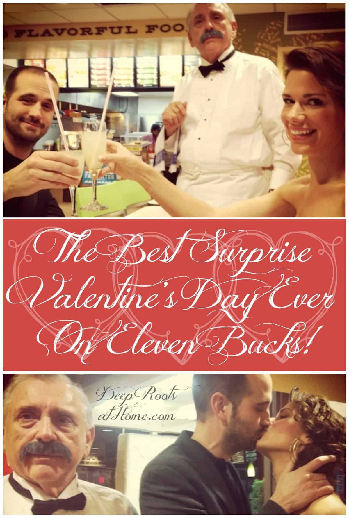 The Best Surprise Valentine's Day Ever On Eleven Bucks!, Kristina Kuzmic and husband surprise
