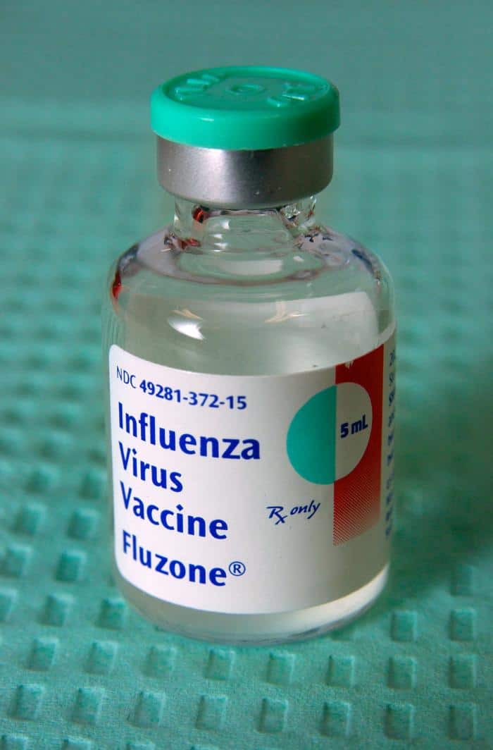 22,000 US Nurses Refuse Flu Vaccines At Expense Of Career. vial of vaccine Fluzone