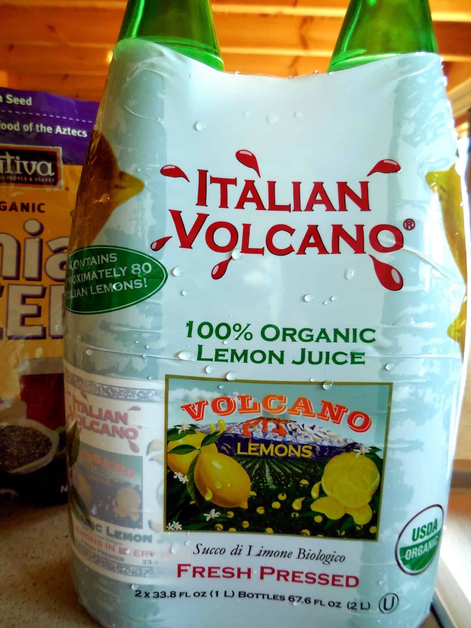 Anti-Inflammatory Lemon-Turmeric Detox Support Drink, organic Italian Volcano juice, 