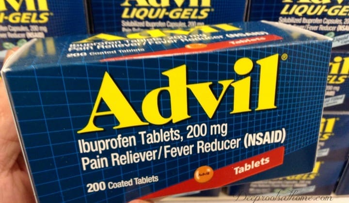 box of NSAIDs Advil