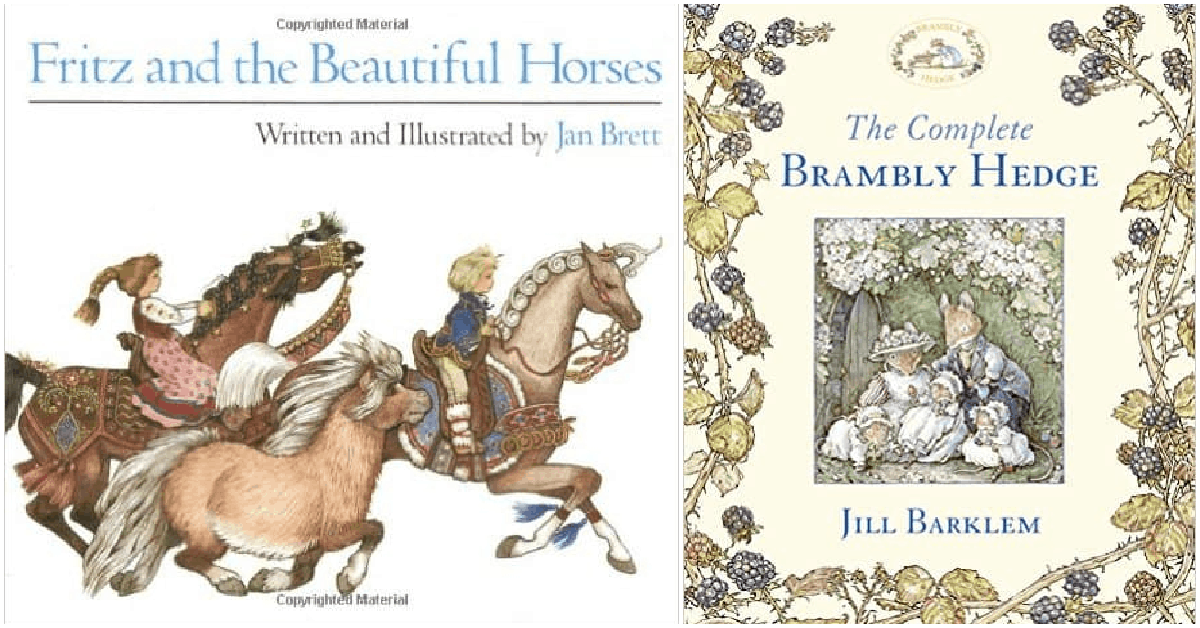 60 Titles For the Well-Rounded Children's Bookshelf. Fritz and the Beautiful Horses, by Jan Brett