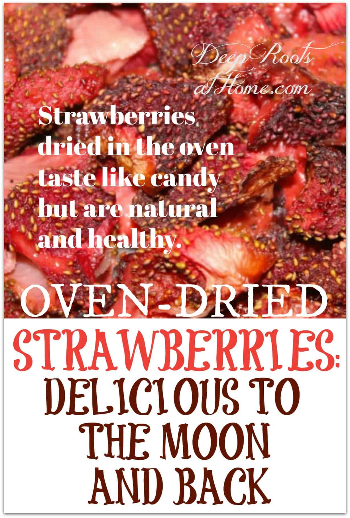  beautifully pinkish-red freeze-dried strawberries