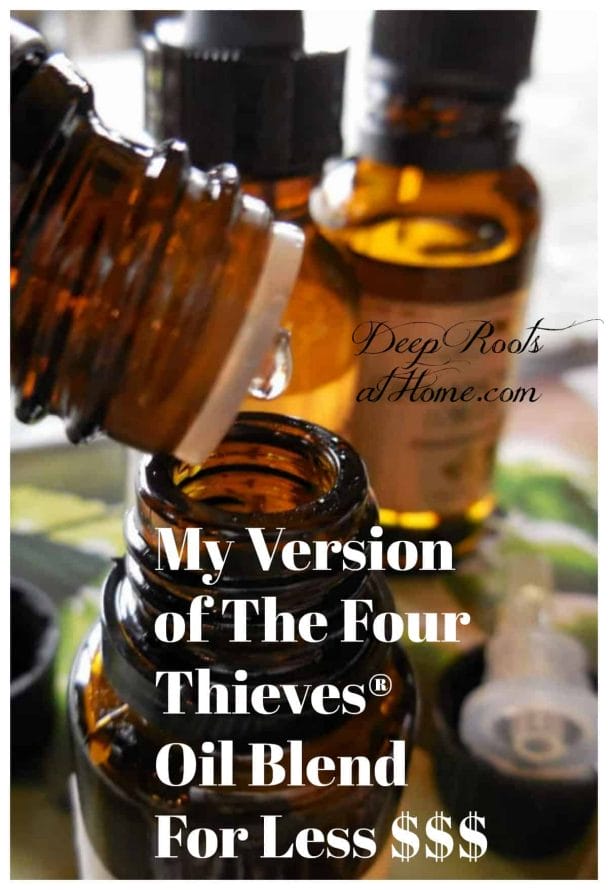 My Version of The Four Thieves® Oil Blend For Less $$$. Making your own essential oil blend by mixing drops