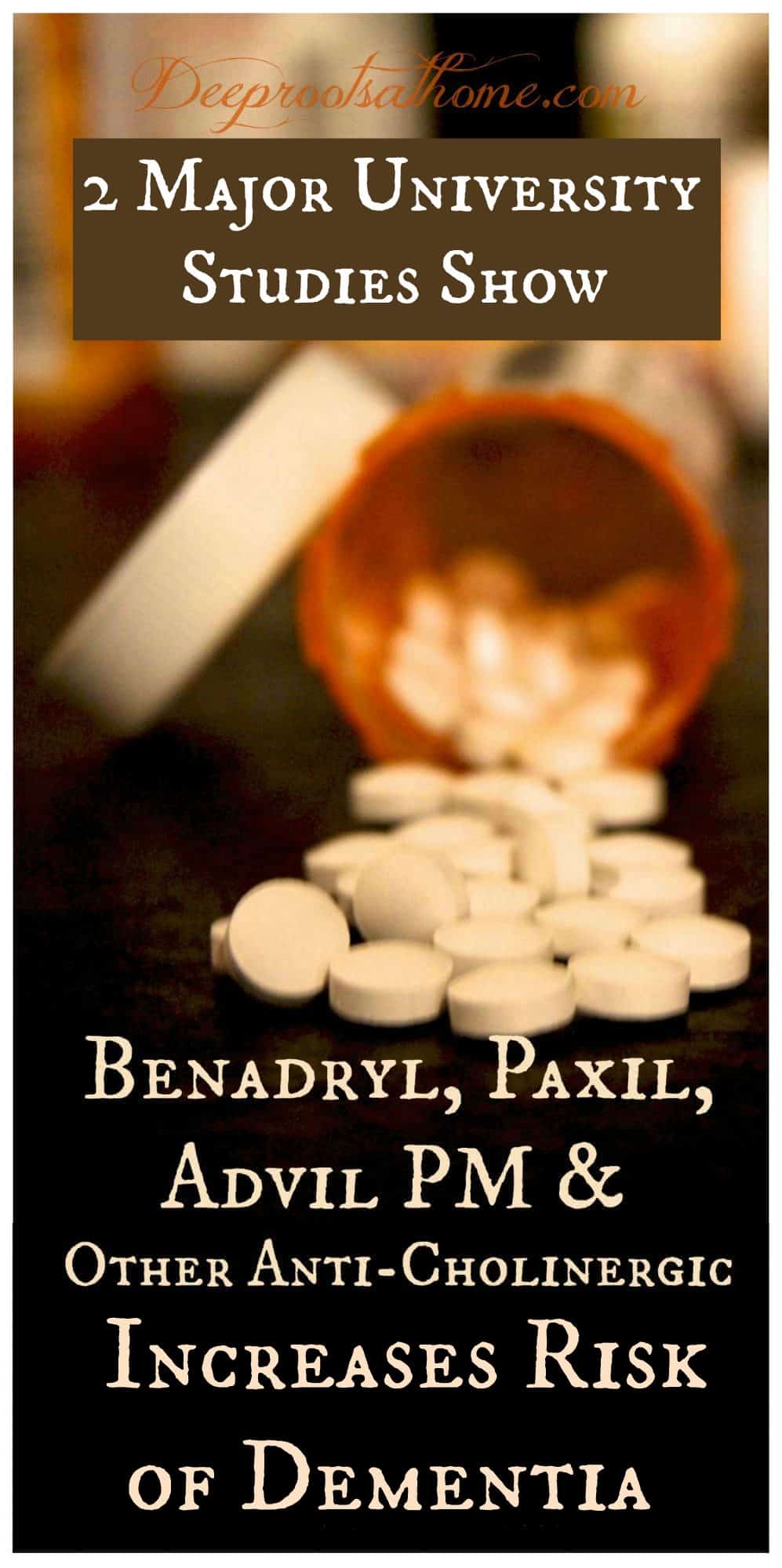 Benadryl, Paxil, Advil PM & Other OTC Drugs Linked to Dementia?