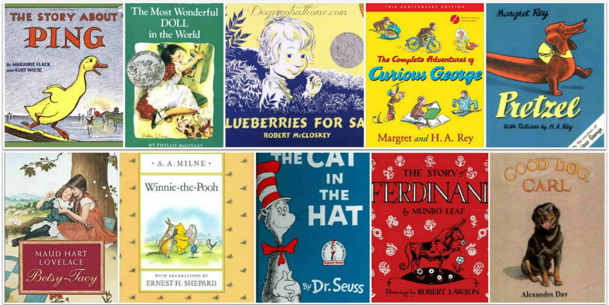 75 Classic Books We Shouldn't Neglect In A Child's Reading Repertoire. A collage of children's books