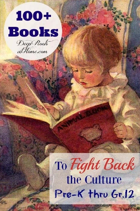 100+ Books To Fight Back the Culture: Preschool - Grade 12, Jessie Willcox Smith watercolor painting of a little girl reading a beautiful red tome