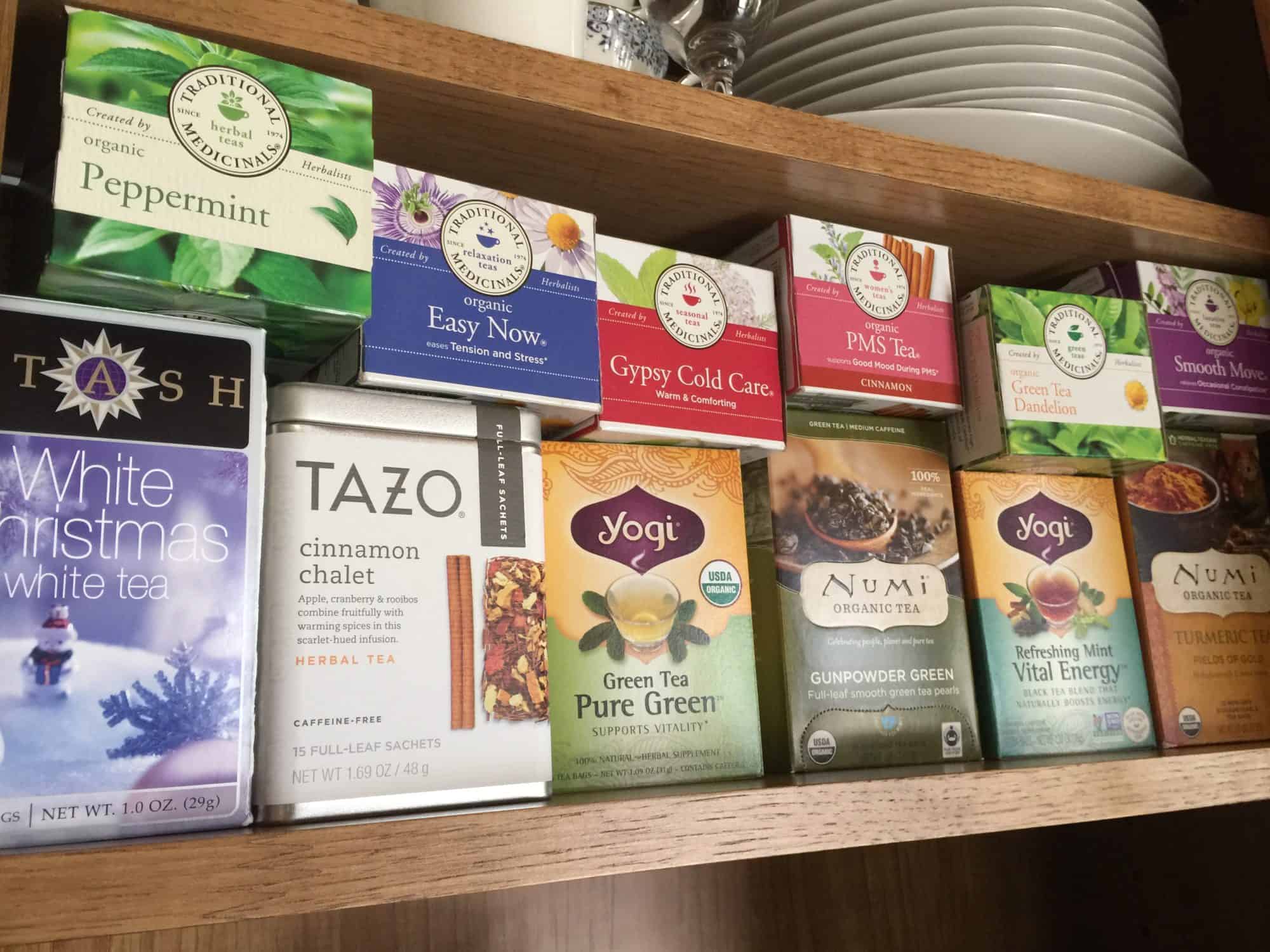 teas in my kitchen 