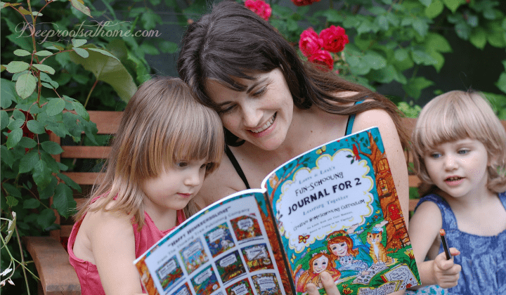 Mother of child with dyslexia reading