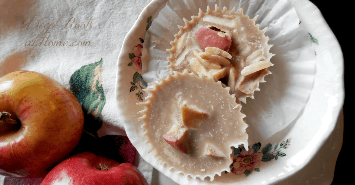 Melt-In-Your-Mouth Coconut Cream Apple-Cinnamon Cups. A sweet treat, homemade