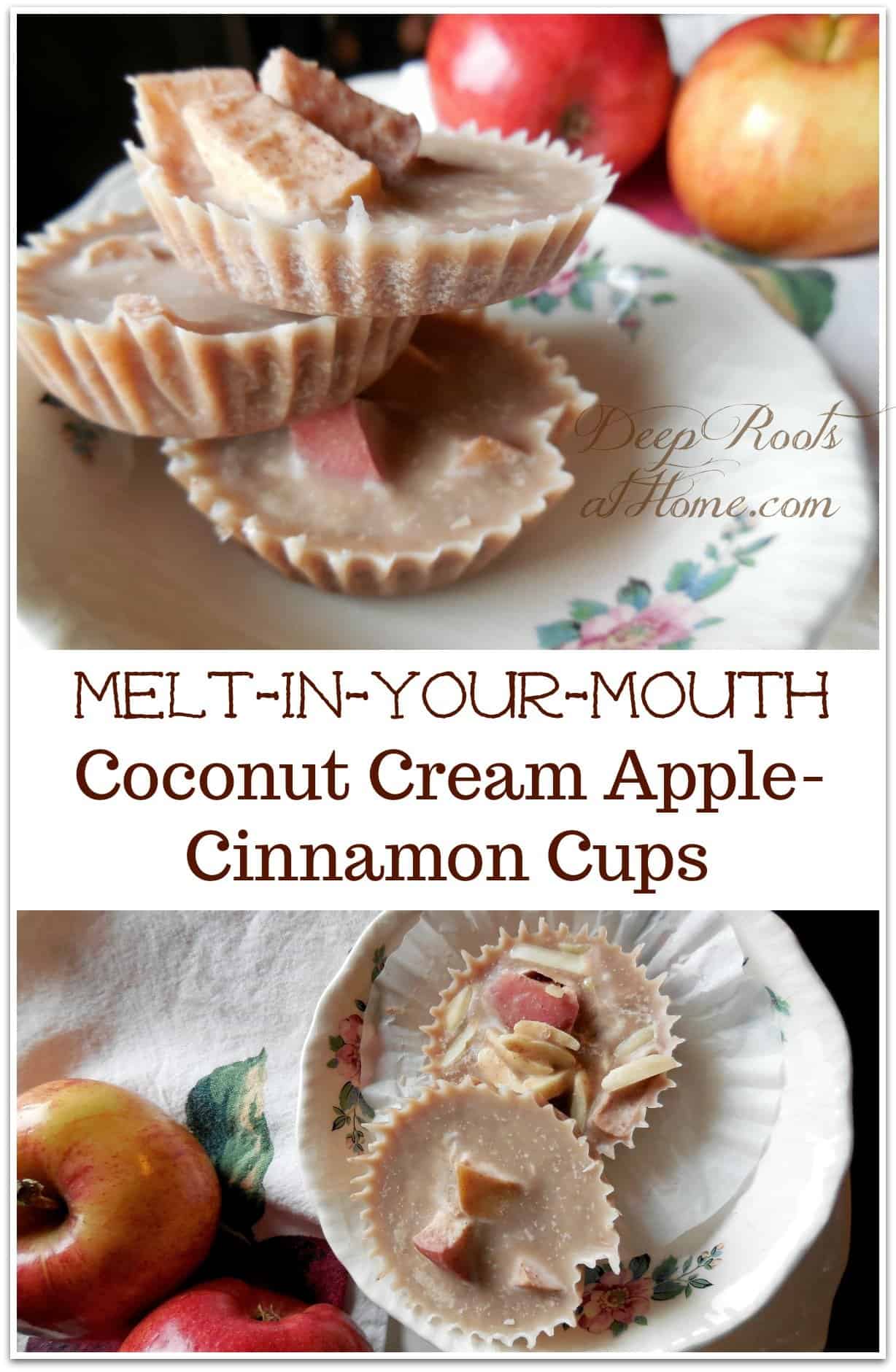 Melt-In-Your-Mouth Coconut Cream Apple-Cinnamon Cups