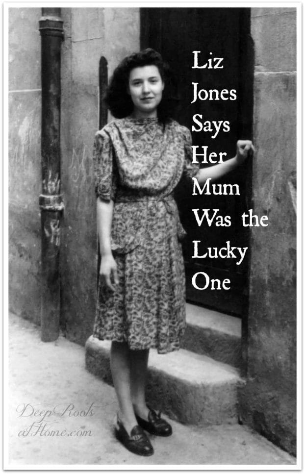 Liz Jones Says Her Old-Fashioned Mum Was the Lucky One. A young woman in vintage dress circa 1940.