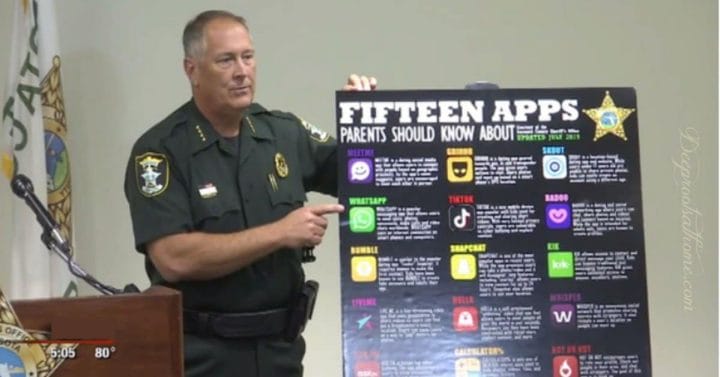 15 Apps That Are Being Used To Target Our Children. sheriff teaching