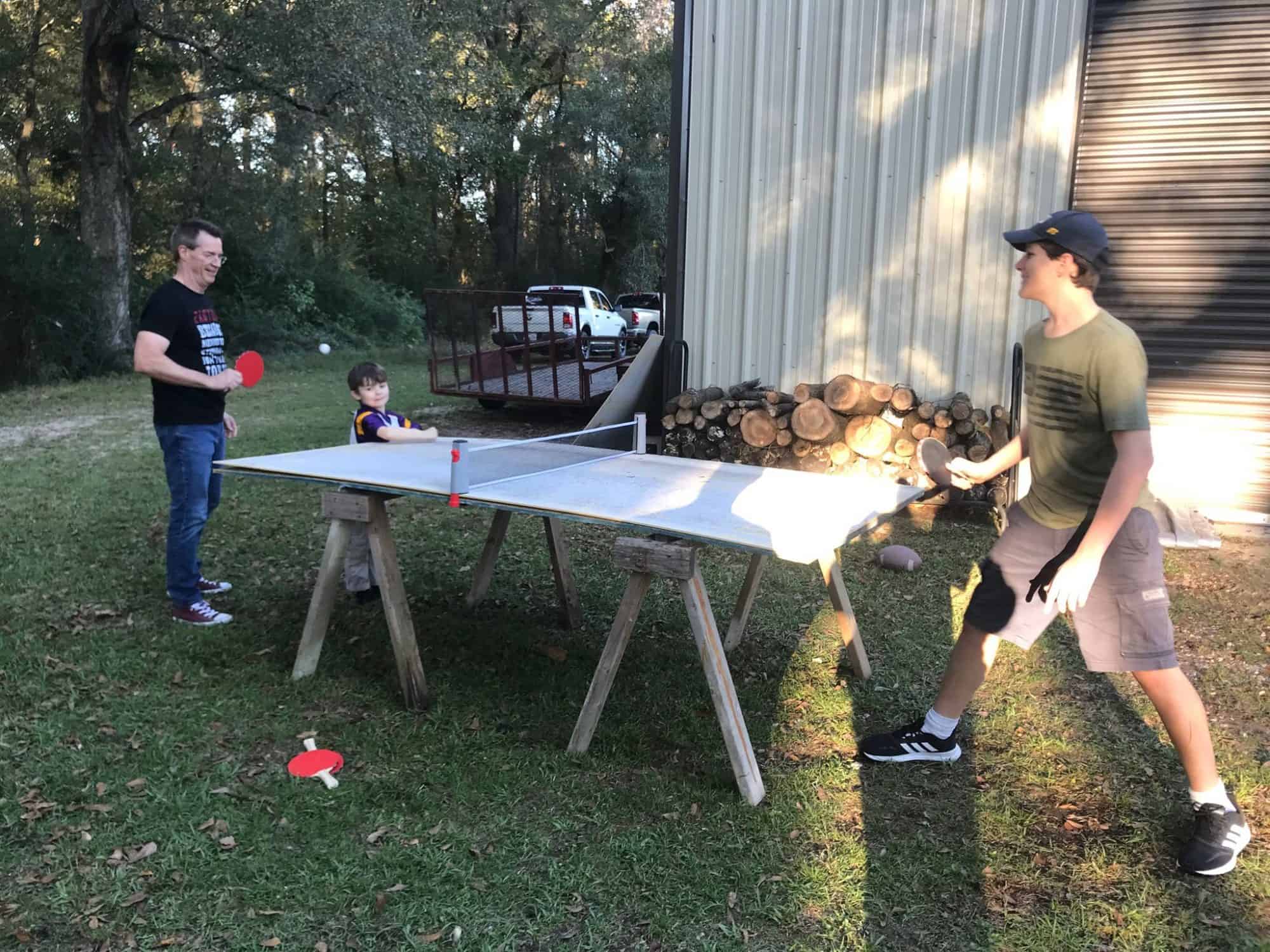 Judah's Story: How TRS Can Help Your ASD Child on Psychiatric Meds. playing ping pong TRS