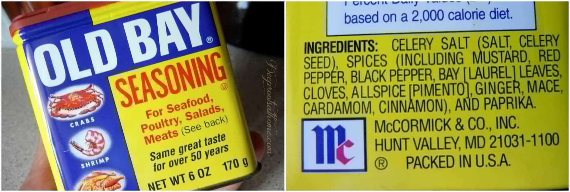 Old Bay, a seasoning for poultry and seafood.